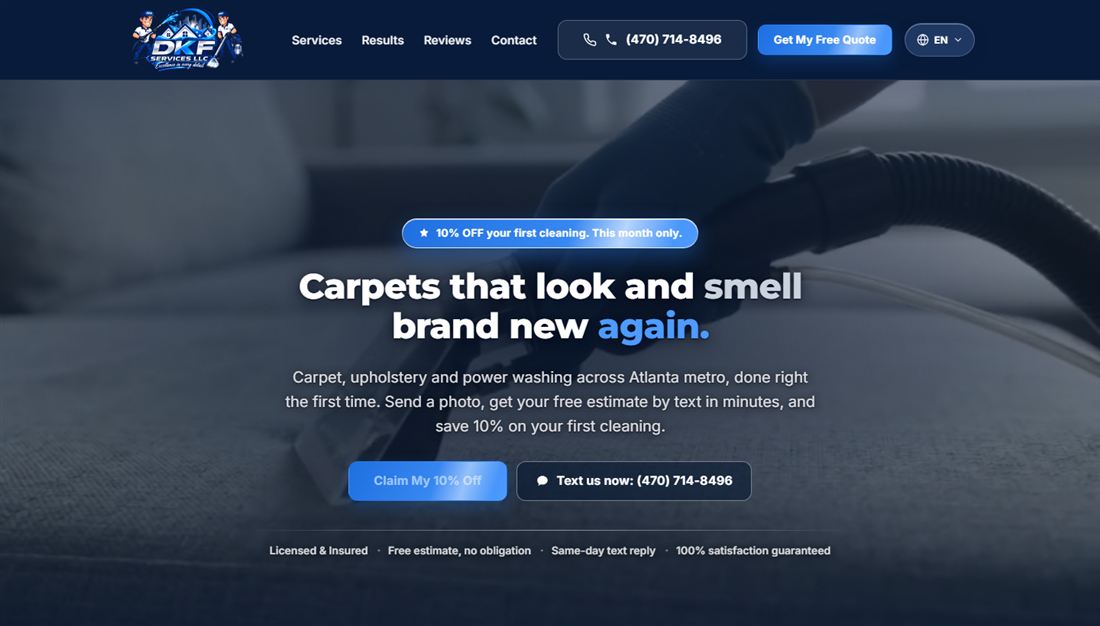 Site da DKF Services LLC